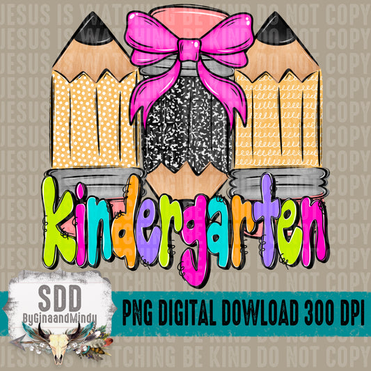 Doodle Pencil Collection Girl; Kindergarten