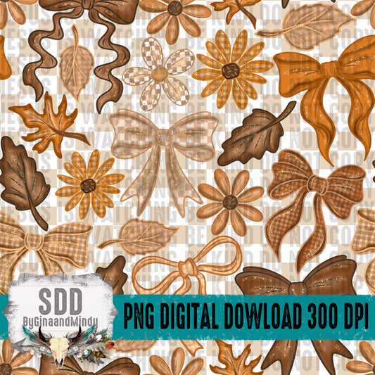 Fall Bow Seamless Bundle
