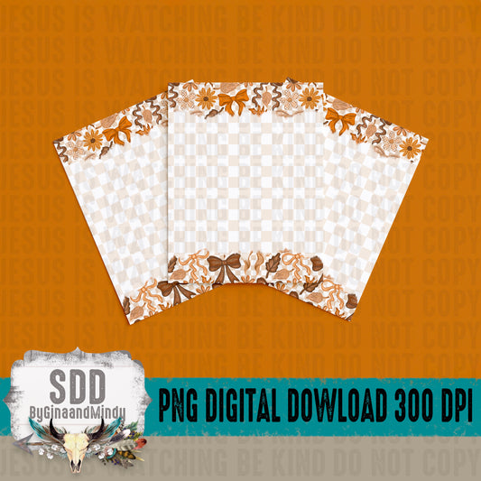 Fall Bows Printable Stationary