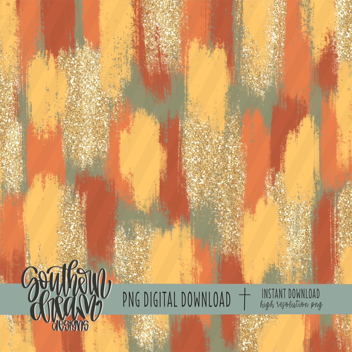 Fall Brush Strokes Digital Paper (Not Seamless)