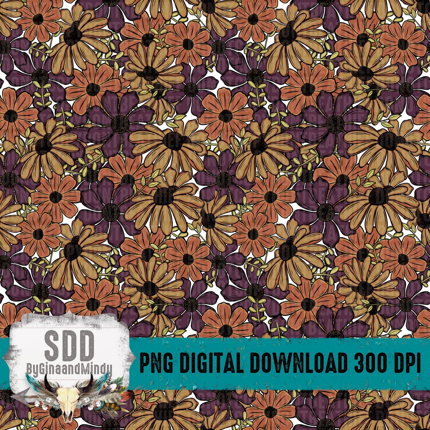 Fall Florals Seamless Bundle