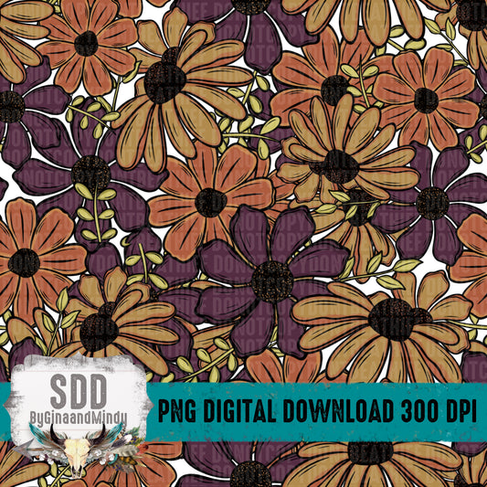 Fall Florals Seamless Bundle