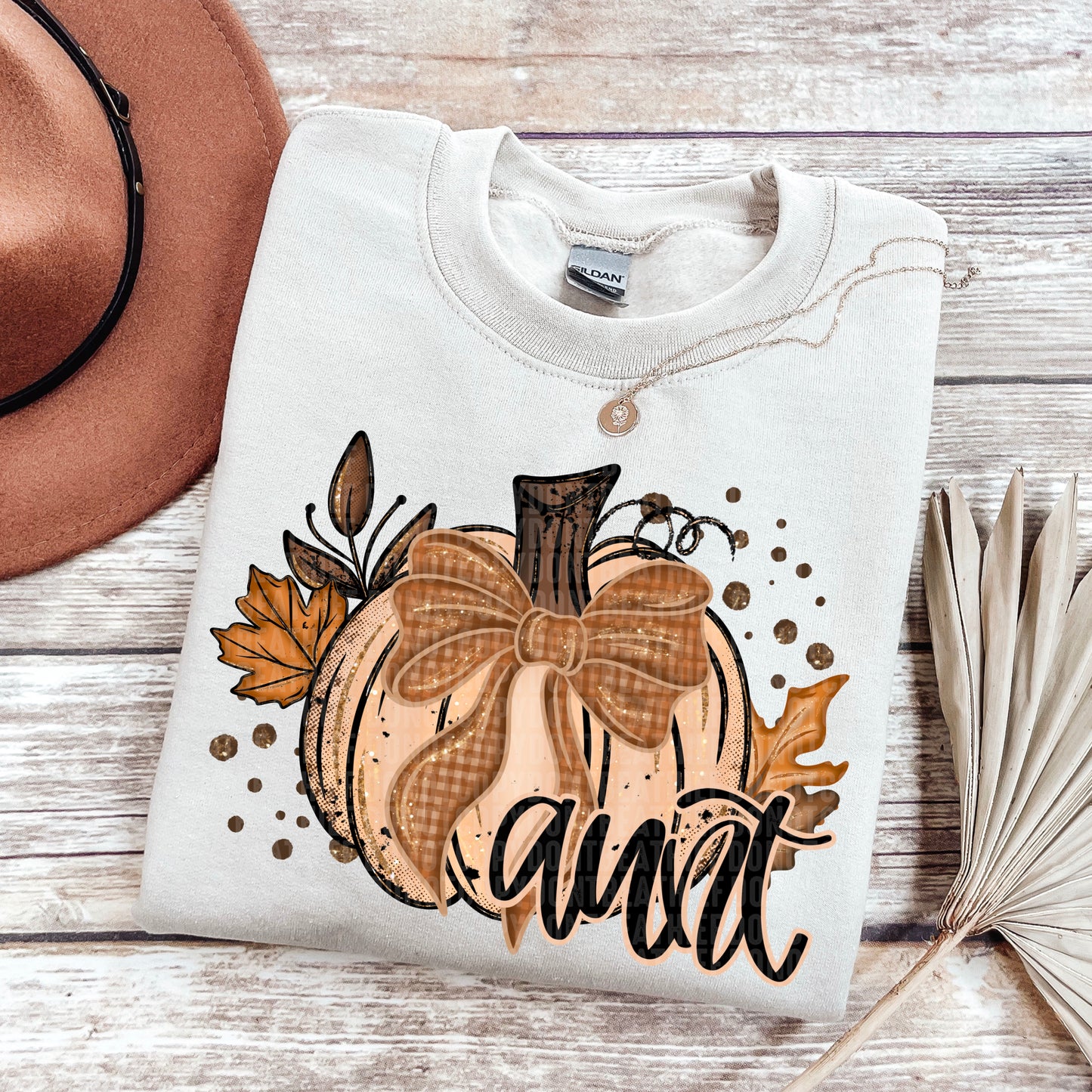 Fall Glitter Pumpkin; Aunt