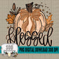Blessed Fall Glitter Pumpkin