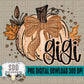 Fall Glitter Pumpkin; Gigi