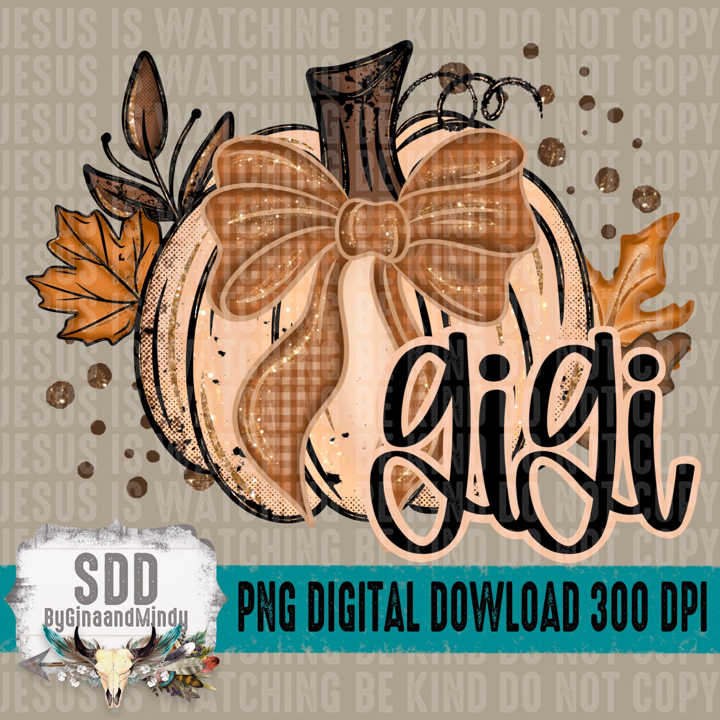 Fall Glitter Pumpkin; Gigi