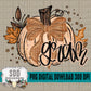 Fall Glitter Pumpkin; Gram