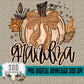 Fall Glitter Pumpkin; Grandma