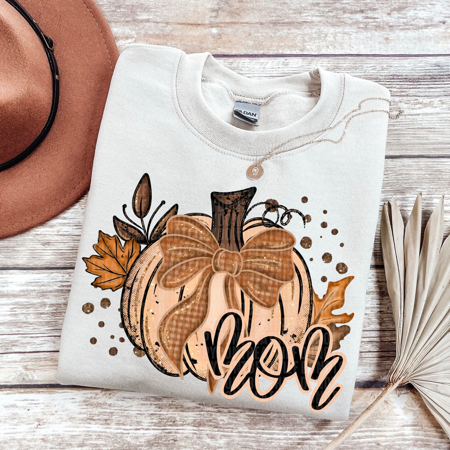 Fall Glitter Pumpkin; Mom