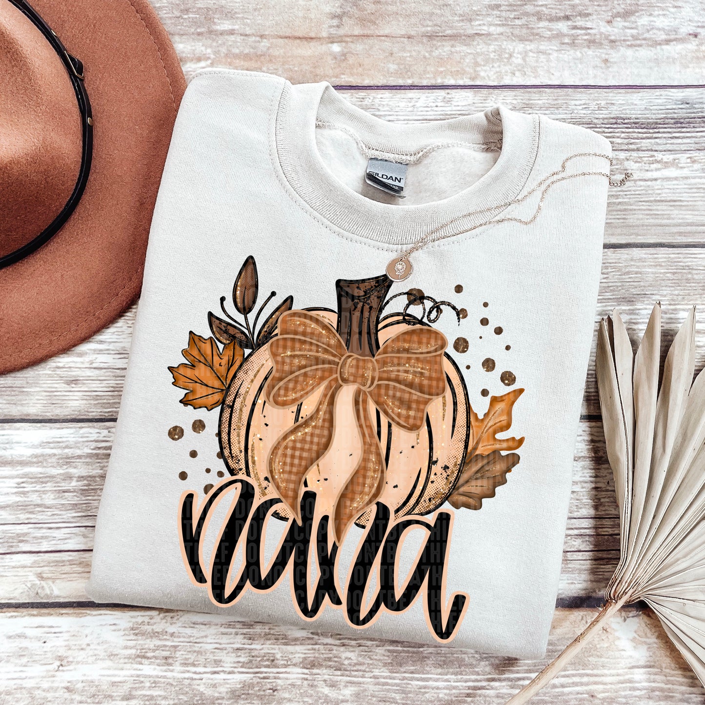 Fall Glitter Pumpkin; Nana