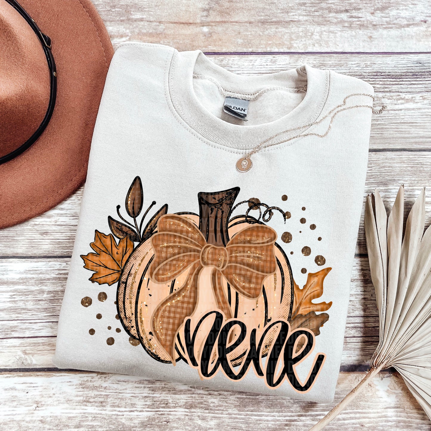 Fall Glitter Pumpkin; Nene
