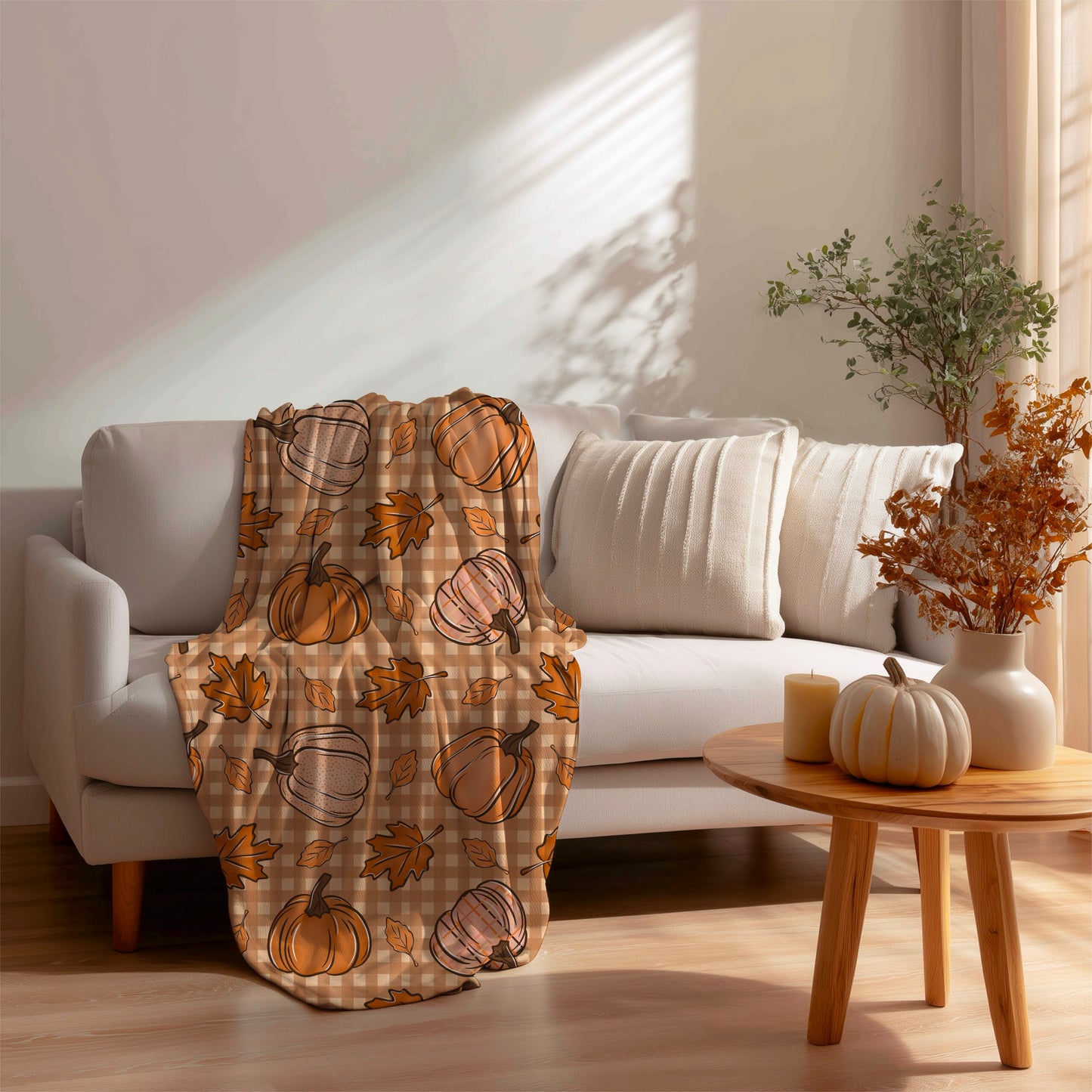 Fall Pumpkin Plaid Seamless Bundle