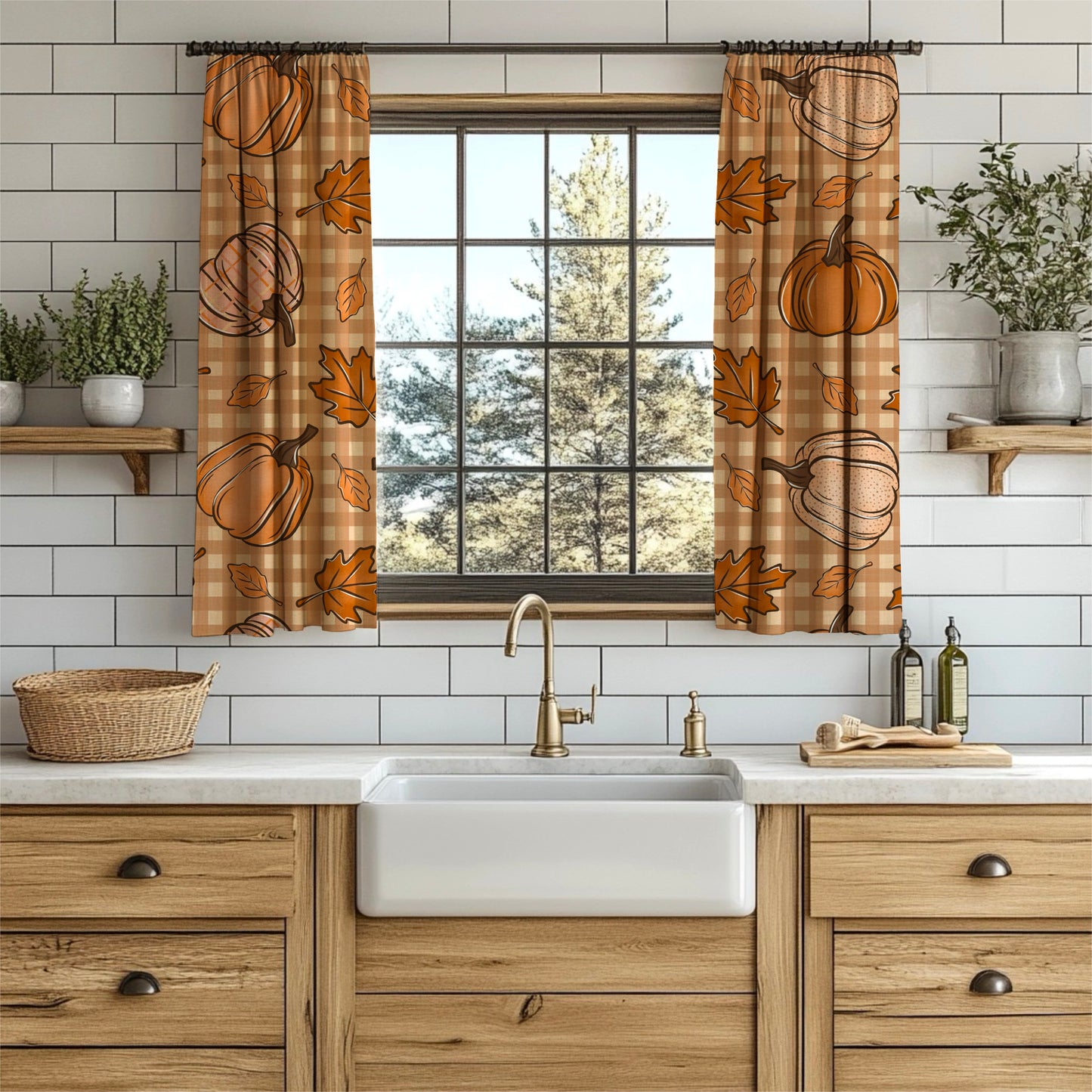 Fall Pumpkin Plaid Seamless Bundle