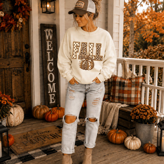 Fall Pumpkin Polka Dots