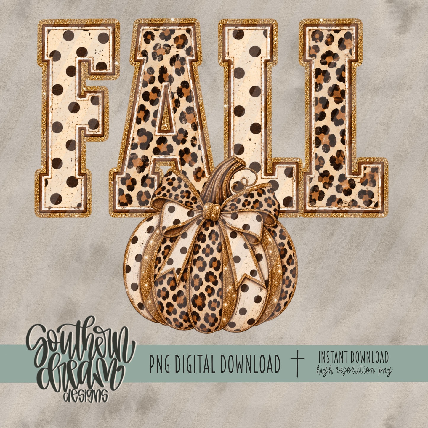 Fall Pumpkin Polka Dots