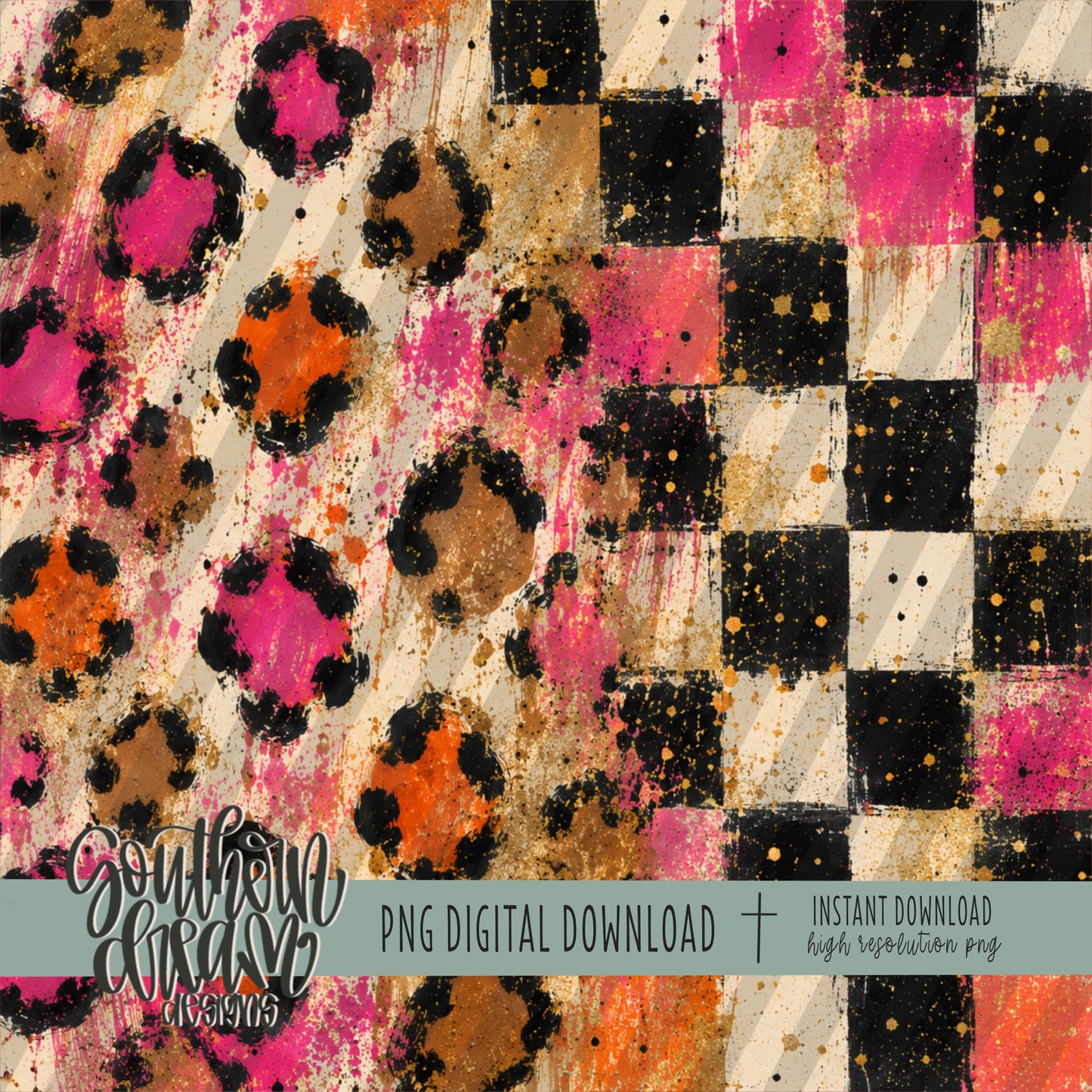 Fall in Love with Fall Leopard Digital Paper BUNDLE (Not Seamless)