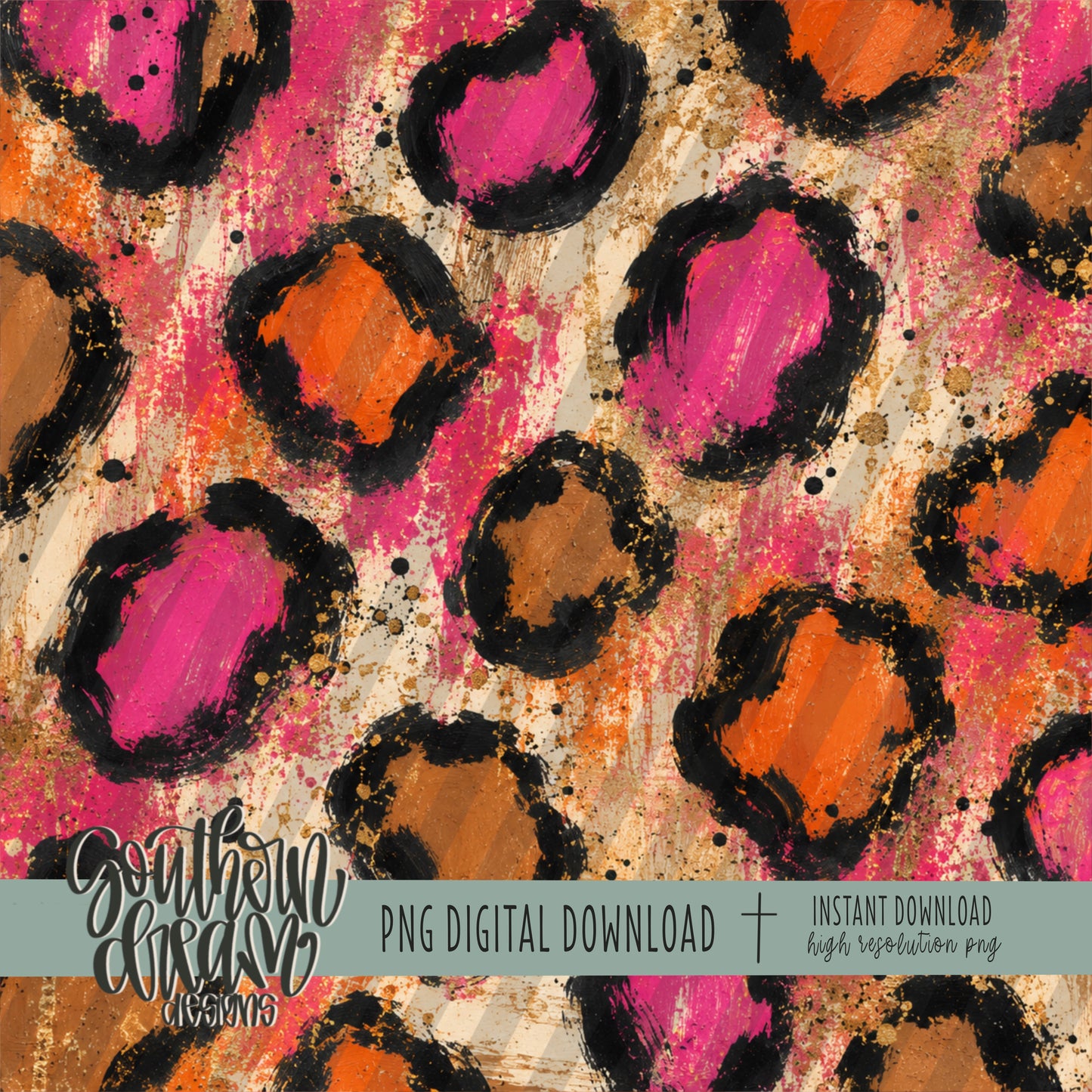 Fall in Love with Fall Leopard Digital Paper BUNDLE (Not Seamless)