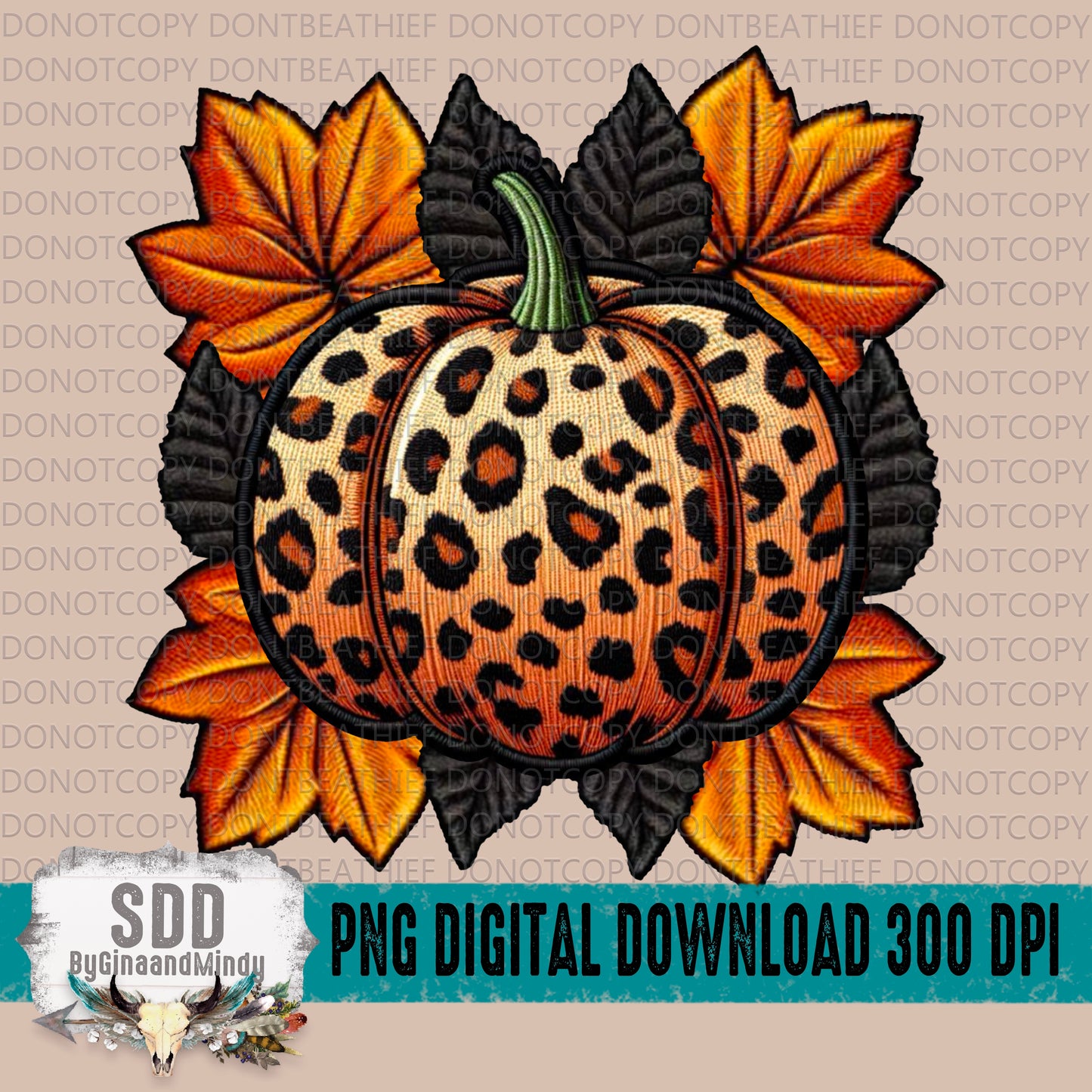 Fall Leopard Pumpkin