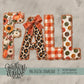 Faux Fall Quilted Embroidery
