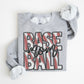 Faux Embroidery Baseball; Mom