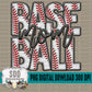 Faux Embroidery Baseball; Mom