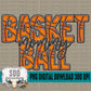 Faux Embroidery Basketball; Mommy