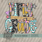 School Doodle Collection; Fifth Grade