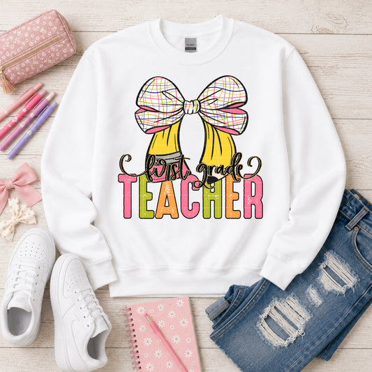 First Grade Teacher Bow