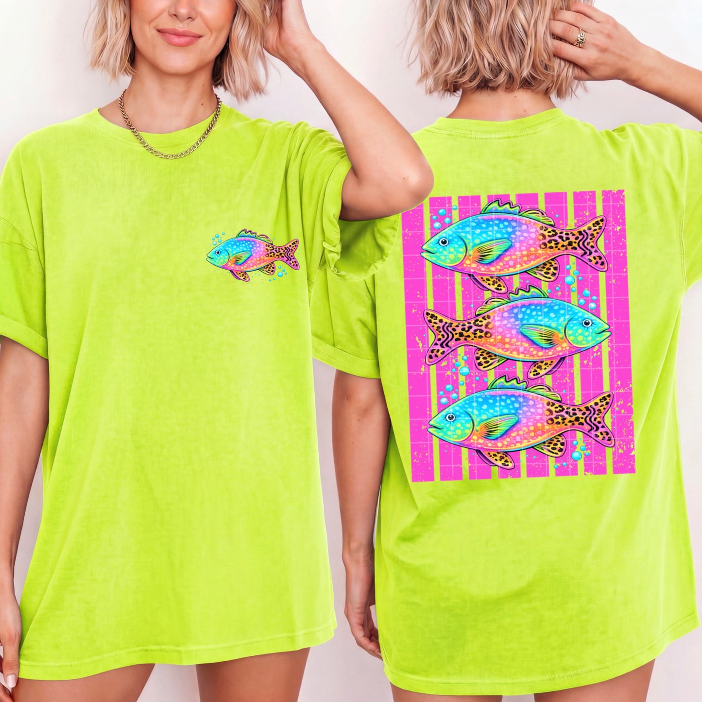 Neon Fishy Bundle (Pocket and Back Design)