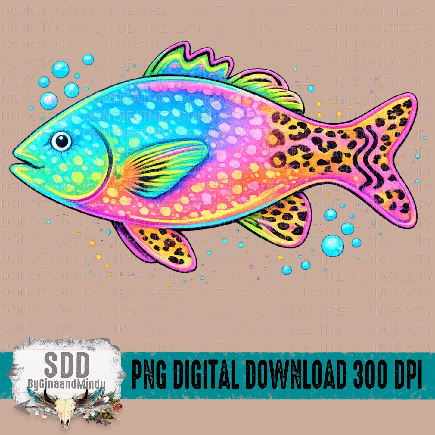 Neon Fishy Bundle (Pocket and Back Design)