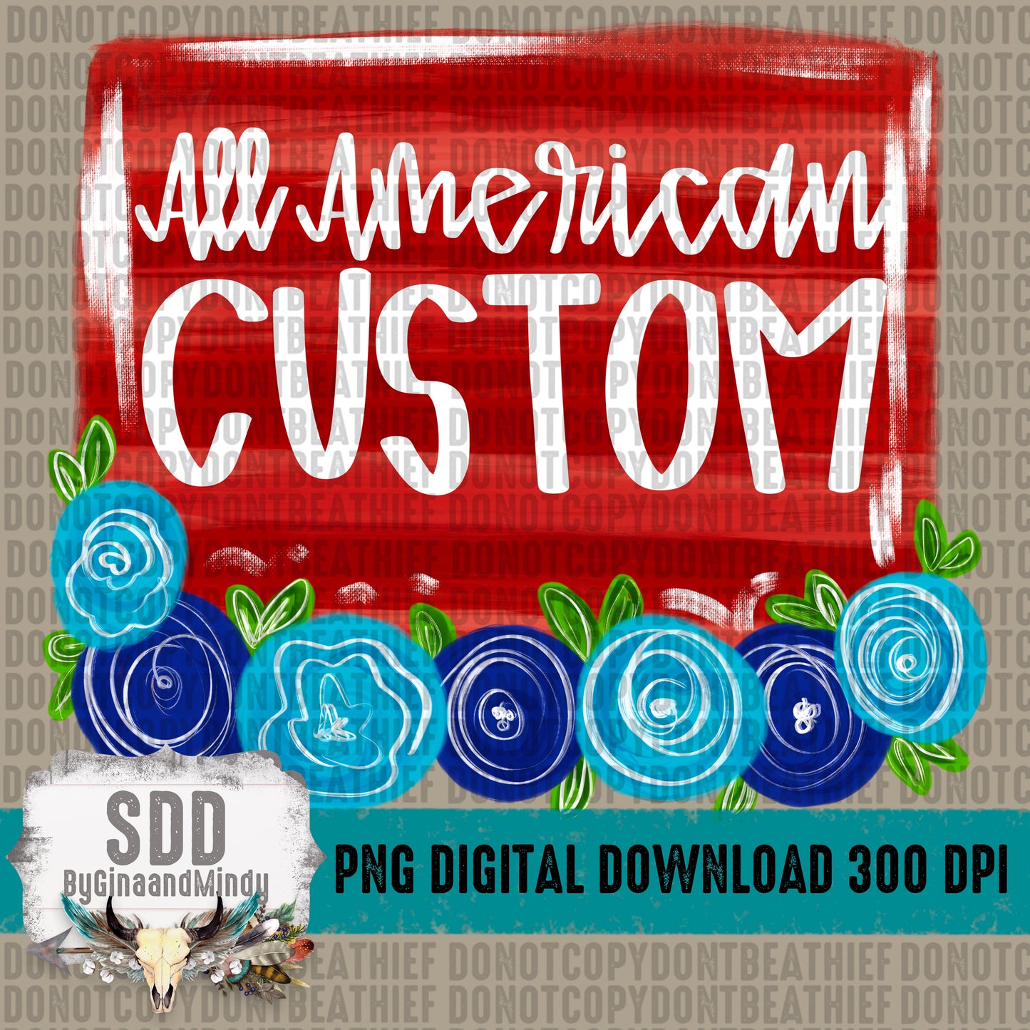 Floral All American CUSTOM