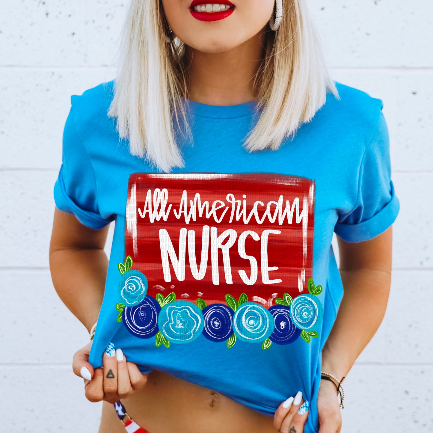 Floral All American Nurse