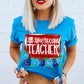 Floral All American Teacher