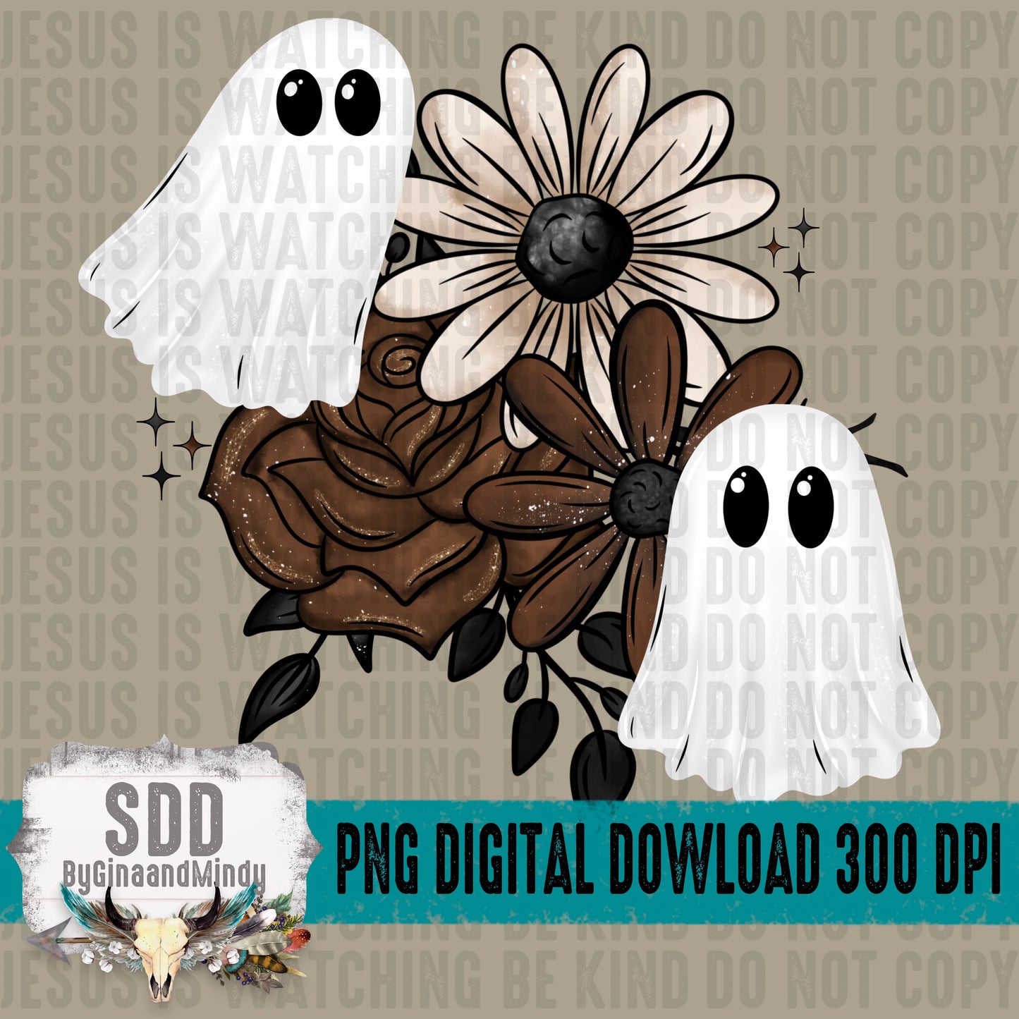 Fall Floral Ghostie