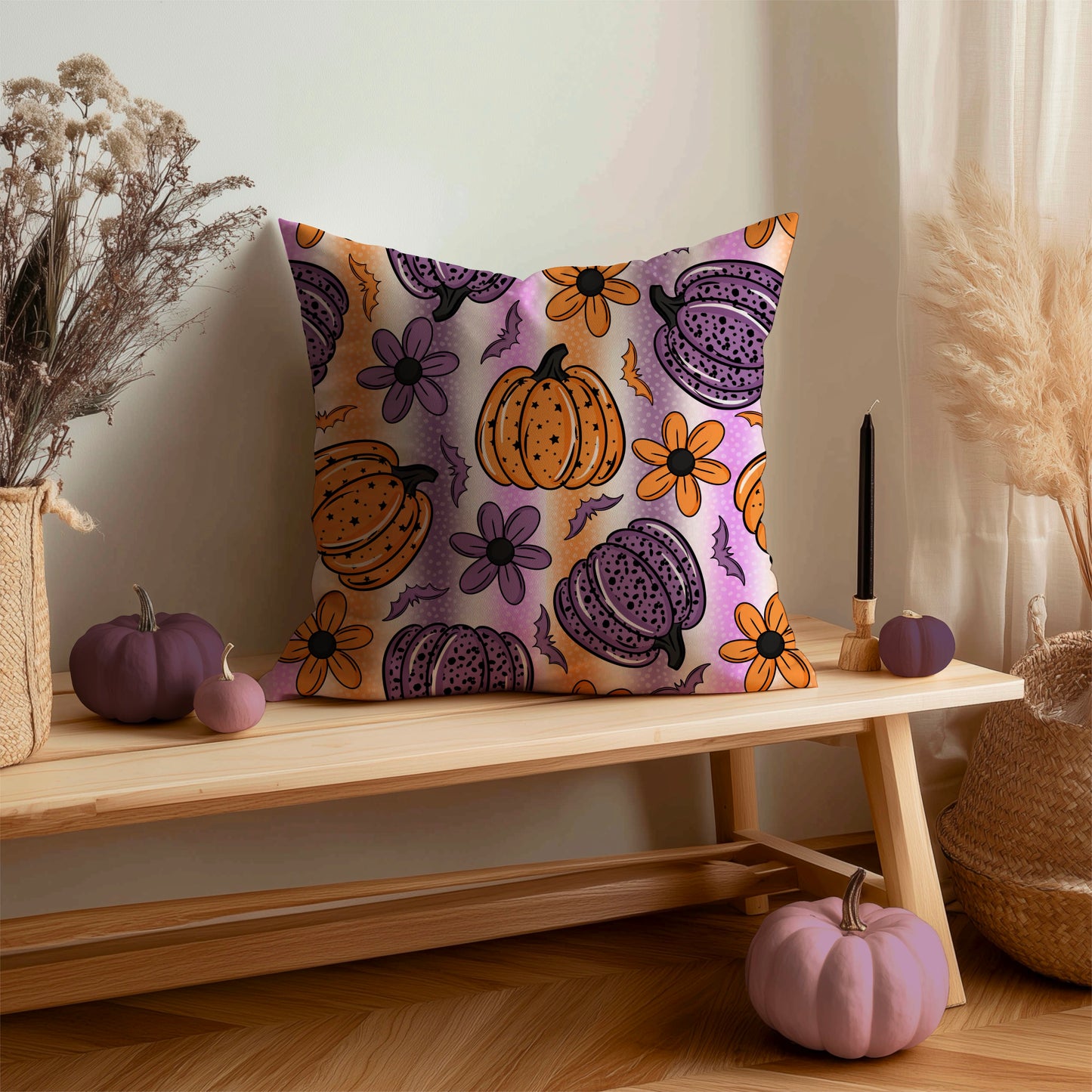 Floral Pumpkins Seamless Bundle