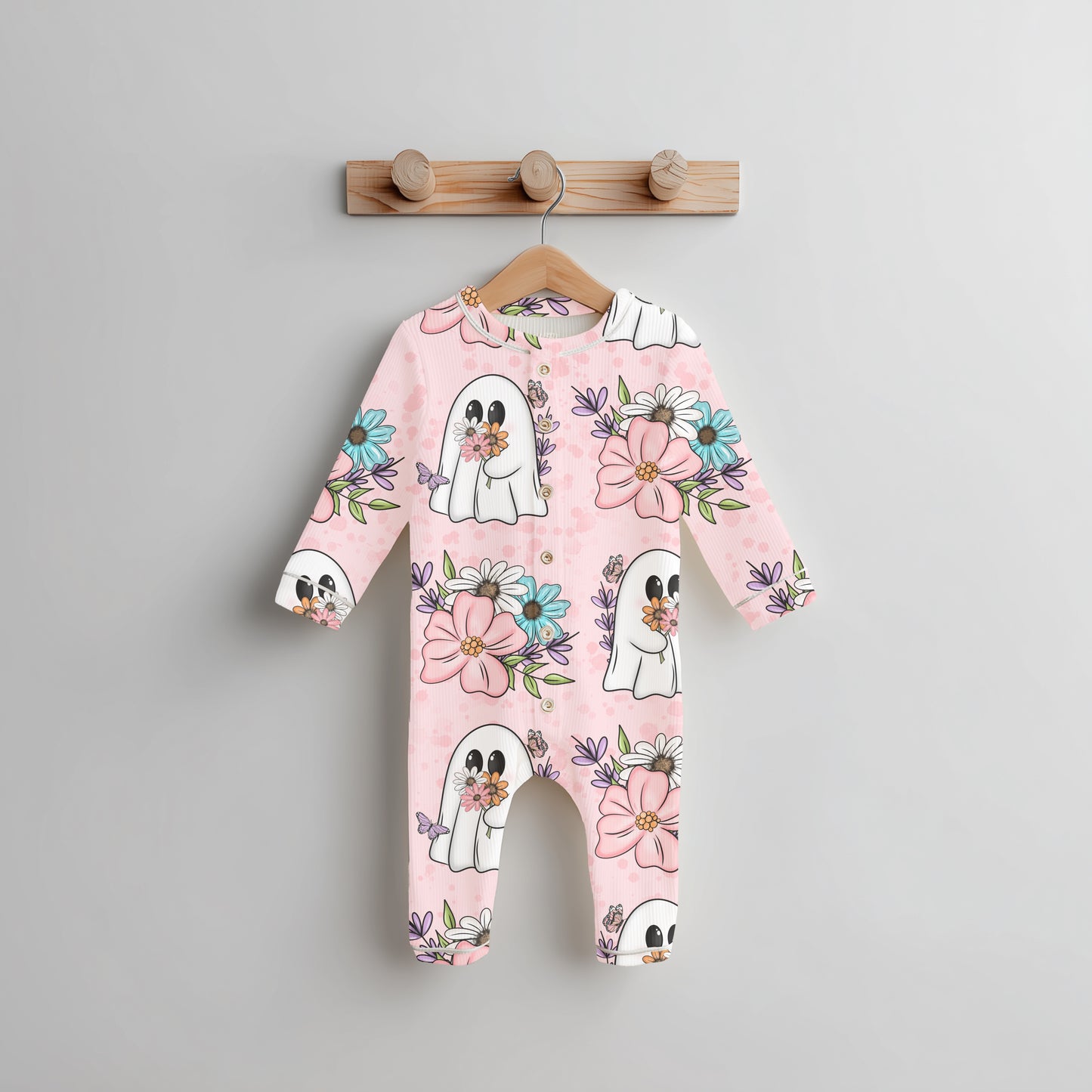 Floral Spring Ghosties Seamless Bundle