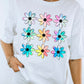 Flower Grouping Pastel Tie Dye