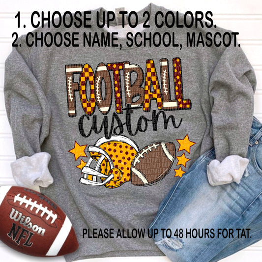 Football Doodle Custom