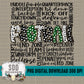 Football Doodle Word Art (FG & Black) Bundle