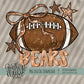 Coquette Football Mascot; BEARS