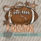 Coquette Football Mascot; FALCONS