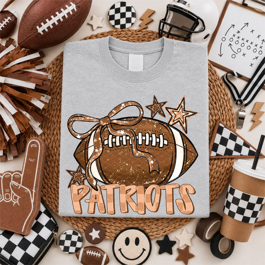 Coquette Football Mascot; PATRIOTS