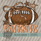 Coquette Football Mascot; PATRIOTS