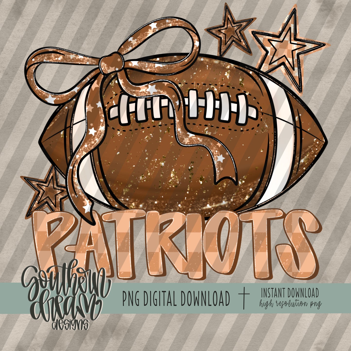 Coquette Football Mascot; PATRIOTS
