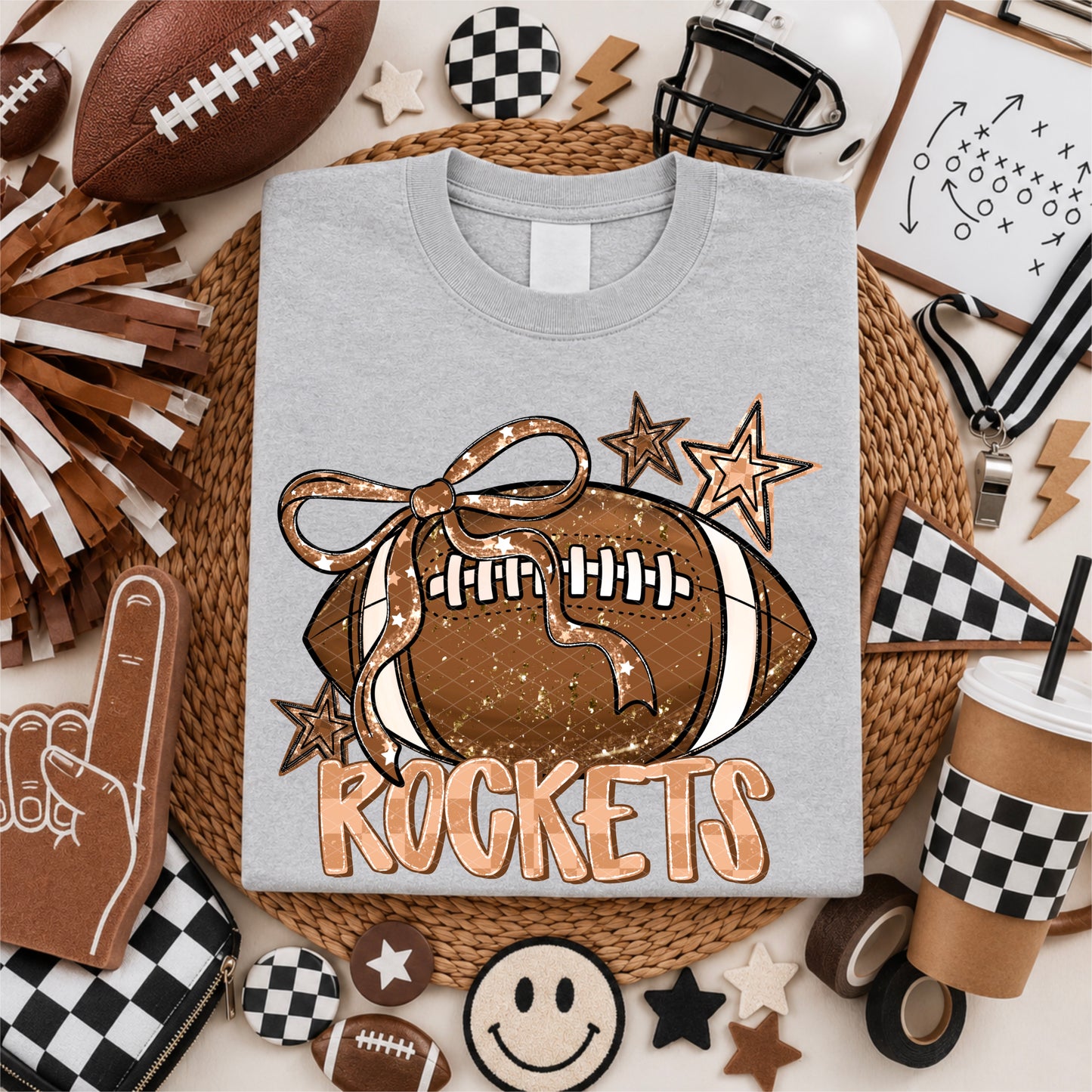 Coquette Football Mascot; ROCKETS