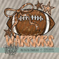 Coquette Football Mascot; WARRIORS