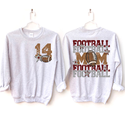 Football Mom Bundle; Maroon & Grey