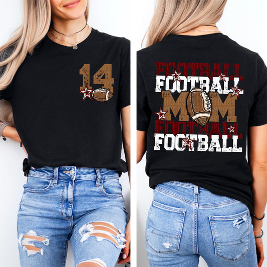 Football Mom Bundle; Maroon & White