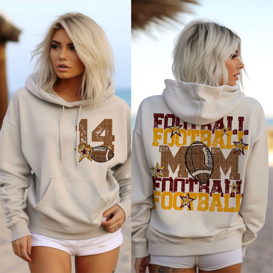 Football Mom Bundle; Maroon & Yellow Gold