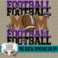Football Mom Bundle; Purple & Black